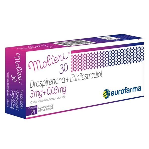 Molieri 30 | 21 Comprimidos | Drospirenona + etinilestradiol #1
