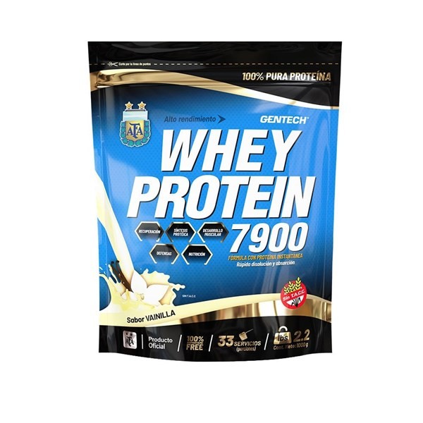 Suplemento Dietario Gentech Whey Protein Sabor Vainilla x 1000 g #1