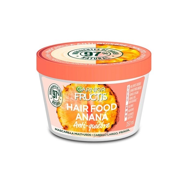 Tratamiento Garnier Fructis Hair Food Máscara Ananá x 350 ml