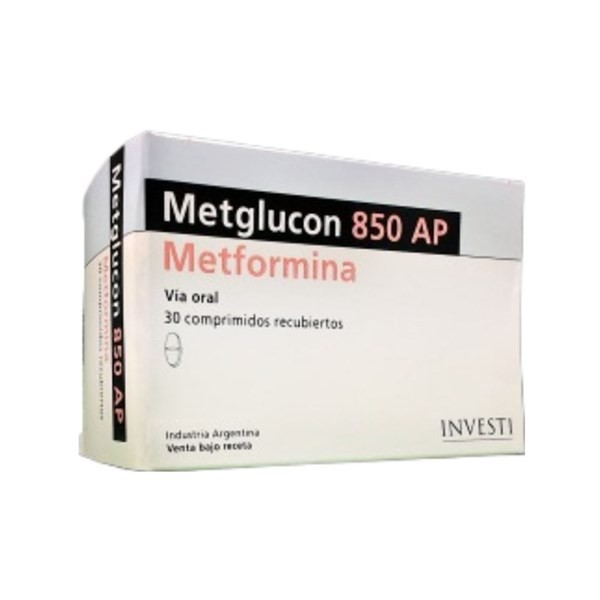Siegfried Metglucon Metformina 850 Mg x 30 Comp Recubiertos #1