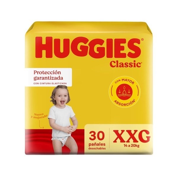 Pañales Huggies  Classic XXG x 30 Un