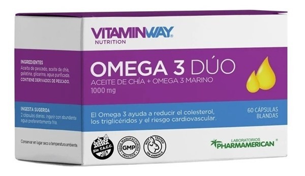Vitamin Way Suplemento Dietario Omega 3 Duo (60 Cápsulas) #1