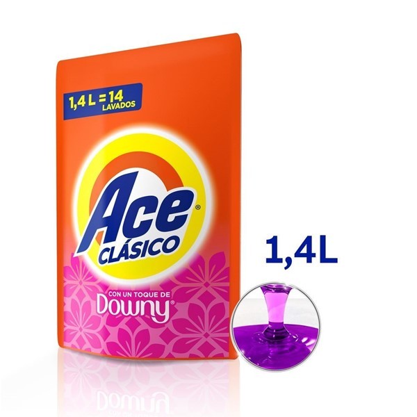 Ace Jabon Liquido Clasico Pouch 1.4 l