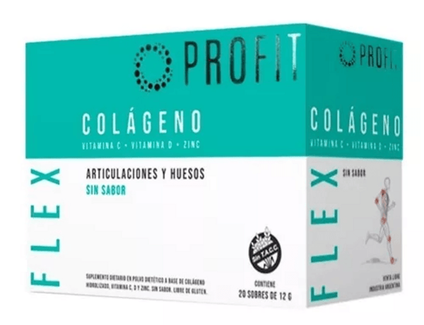 Profit Flex Colágeno Hidrolizado Vitamina C Y D 20 Sobres #1