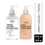 Set H2O Jabón Líquido PH Neutro 350 ml + Crema Zanahoria 320 gr #1