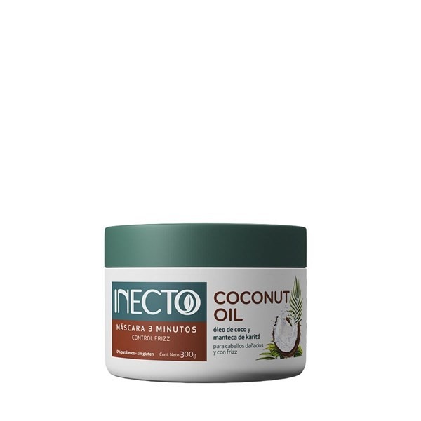 Inecto Mascara Capilar 3 min Coconut Oil Tamaño 300 gr