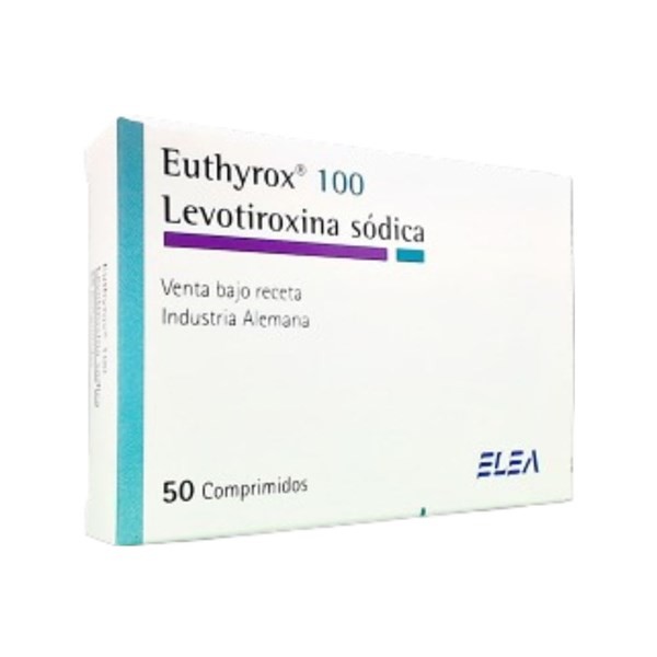 Elea Euthyrox Levotiroxina 100 Mcg x 50 Comp Birranurados