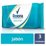 Rexona Cotton Fresh Antibacterial Jabón Barra 3 Unid X 125 G #1