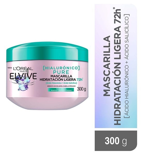 Elvive Crema de Tratamiento Hialuronico Pure 300 ml