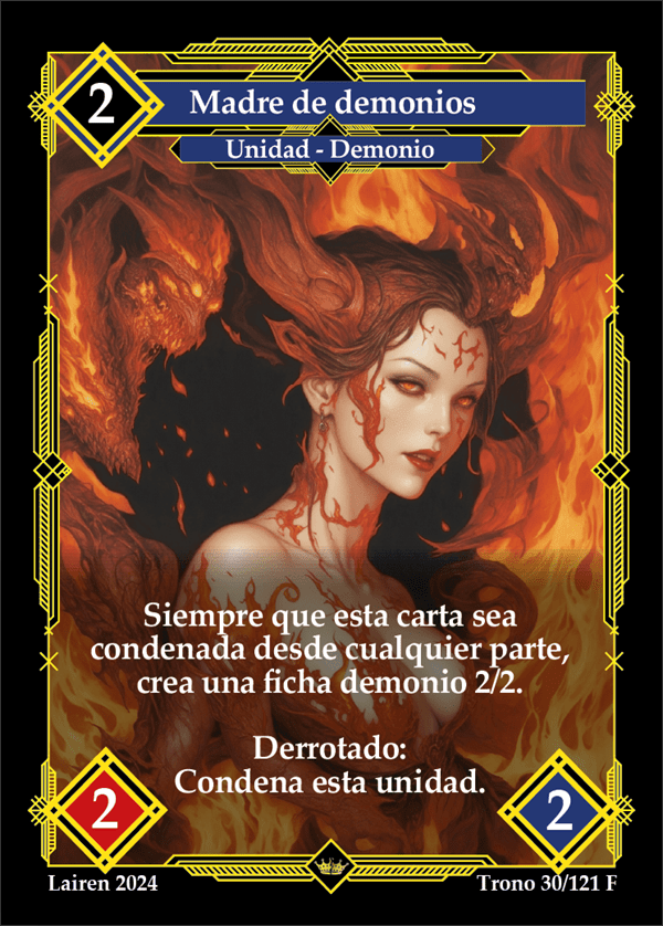 030 Madre De Demonios 1ra Edicion Full Art - Coste 2 #1