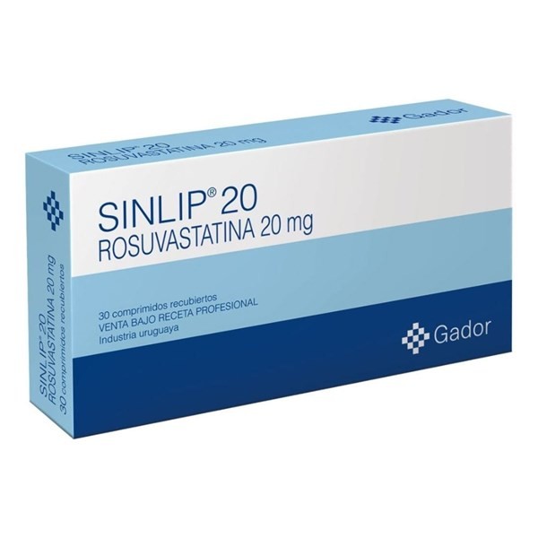 Sinlip 20 Mg | 30 Comprimidos | Rosuvastatina #1