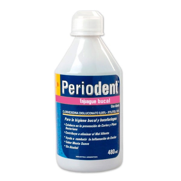 Bucal Tac Enjuague Bucal Menta Suave Periodent 480 ml alt