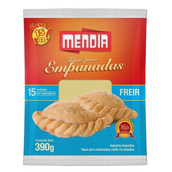 Tapa Empanada Mendia  Freir 390 Gr