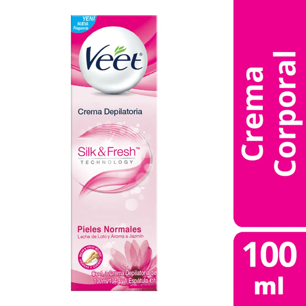 Veet Crema Depilatoria Corporal Para Piel Normal 100 ml