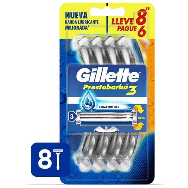Gillette Prestobarba 3 (8 Unidades) alt