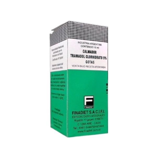 Finadiet Calmador Tramadol Clorhidrato 50 Mg / ml Gotas x 10 ml #1