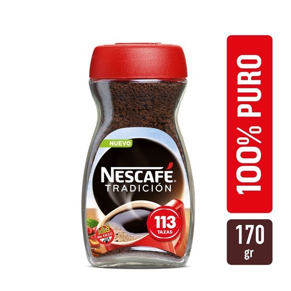 Café Instantáneo Nescafe Tradición 170 Gr