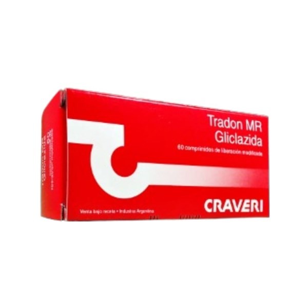 Craveri Tradon Mr Gliclazida 30 Mg x 60 Comp de Liberación Modificada #1