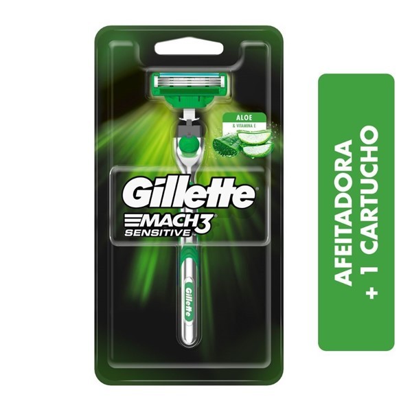 Gillette Maquina Para Afeitar 3 mach Sensitive Recargable alt
