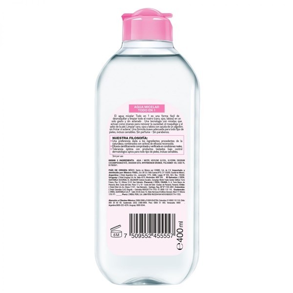 Garnier Agua Micelar Skin Active Todo en 1 400 ml alt