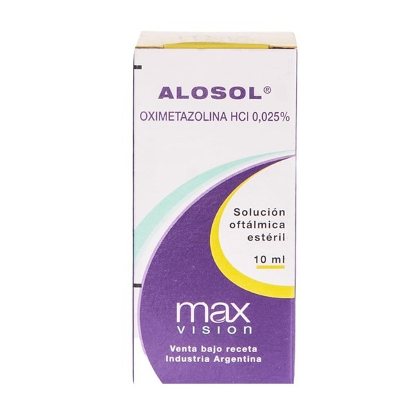 Max Vision Alosol Oximetazolina+Hialuronato Sódico Gotas Oftalmicas x 10 ml #1