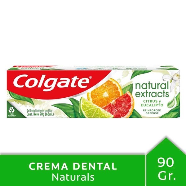 Crema Dental Colgate Natural Extracts Reinforced Defense 90 Gr