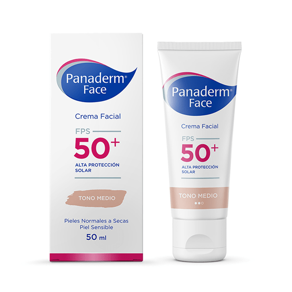 Panalab Crema Facial Fps 50+ Color Tono Medio 50g alt