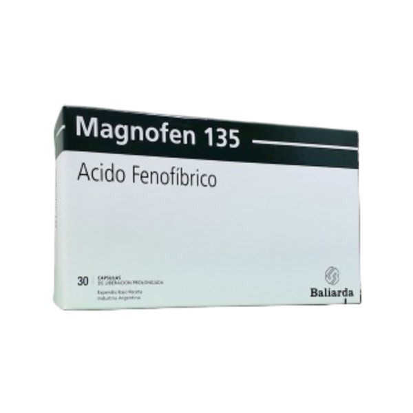 Baliarda Magnofen Fenofíbrico, C. 135 Mg x 30 Cáps de Liberación Prolongada