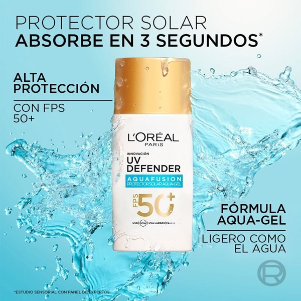 Protector Solar L'Oreal Paris UV Defender AquaFusion FPS50+ alt