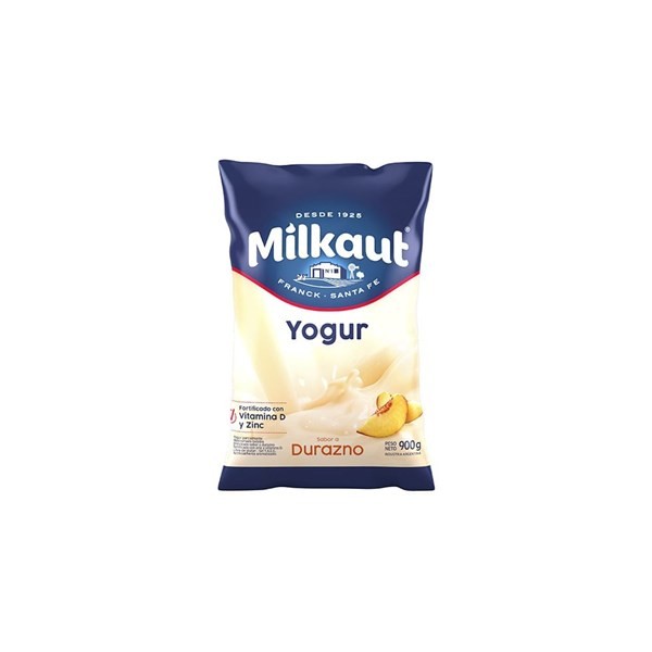 Yogur Milkaut Durazno Sachet 900 g #1