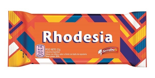Terrabusi Chocolate Rhodesia Sabor Limón x 18 g
