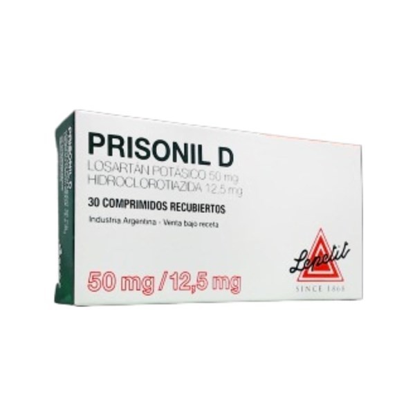 Lepetit Prisonil D Losartán + Hidroclorotiazida 50 / 12.5 Mg x 30 Comp Recubiertos #1