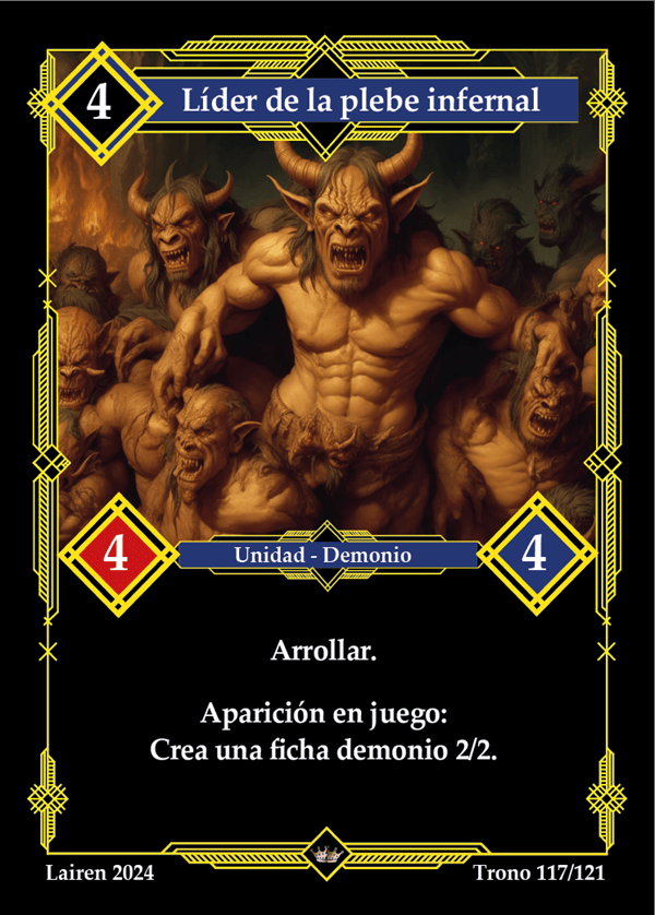 117 Lider De La Plebe Infernal 1ra Edicion - Coste 4 #1