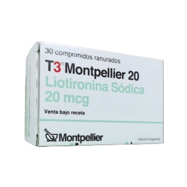 T3 Montpellier Liotironina 20 Mcg x 30 Comp Tipo de Receta Opcional #1