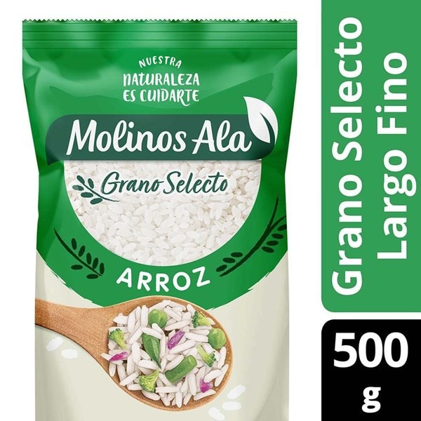 Arroz Molinos Ala Grano Largo Fino 500 gr