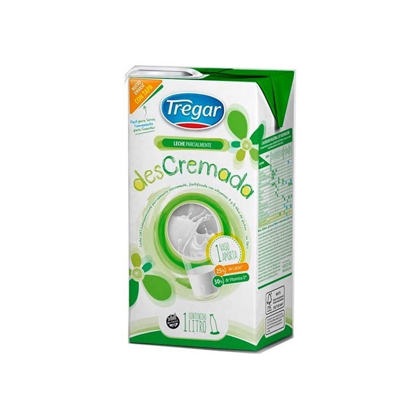 Leche Descremada Uat 1% Tregar 1 L #1