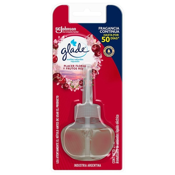 Glade Aceites Naturales Placer Floral Y Frutos Rojos Repuesto 21 ml alt