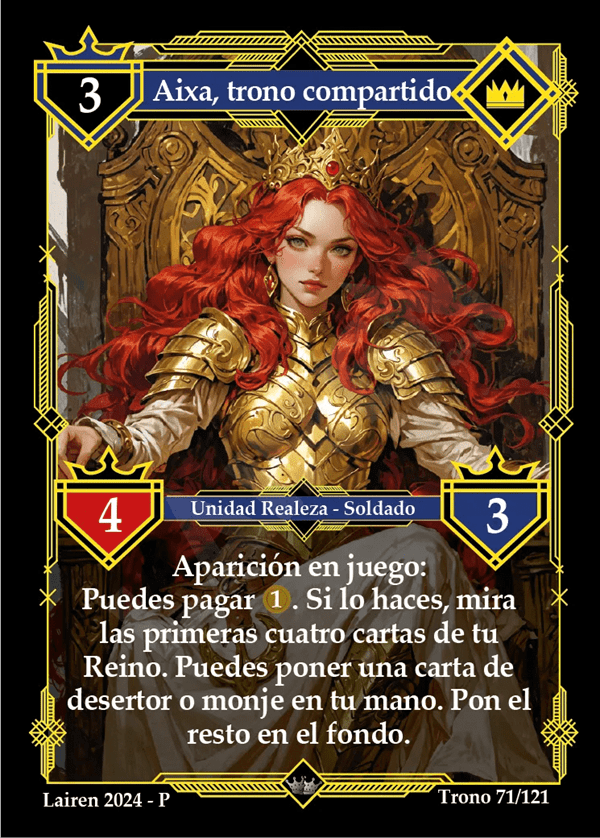 071 Aixa, Trono Compartido 1ra Edicion - Coste 3