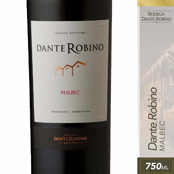 Vino Tinto Dante Robino Malbec 750 Cc #1