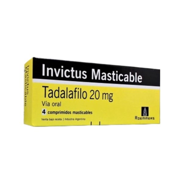 Roemmers Invictus Tadalafilo 20 Mg x 4 Comp Masticable #1