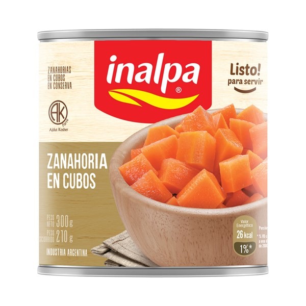 Zanahoria en Cubos Inalpa 300 g. #1