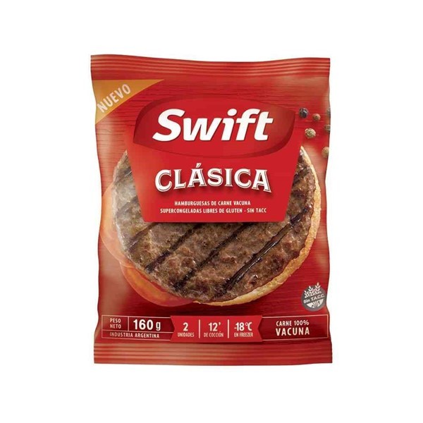 Hamburguesa Swift De Carne Doble Burger 2  U - 160 Gr #1