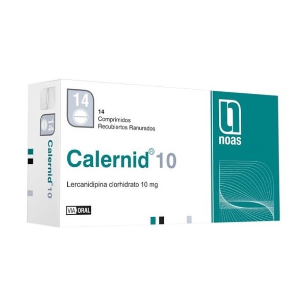 Calernid 10 mg | 14 Comprimidos | Lercanidipino #1