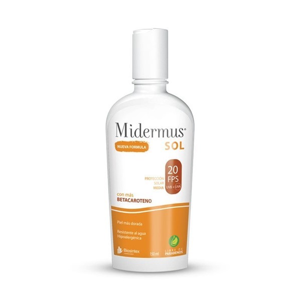 Midermus Protector Solar en Emulsion Fps 20 150 gr