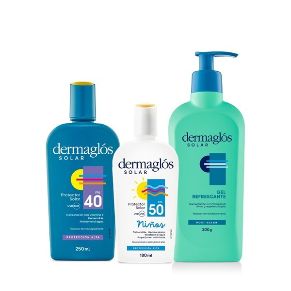 Kit Protector Solar Dermaglós Familiar + Gel Post Solar #1