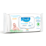 Qsoft Toalla Húmeda Premium Baby Aloe Vera Con Tapa x 50 Unid #1