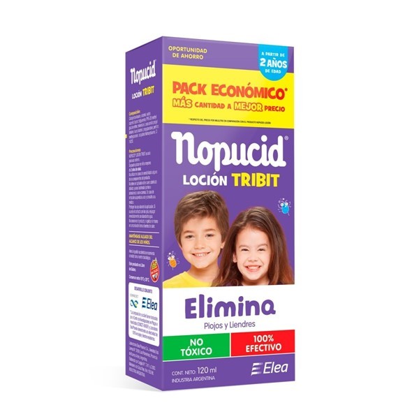 Nopucid Locion Tribit Ahorro Elimina Piojos 120 ml #1