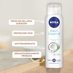 Desodorante Antitranspirante Femenino Nivea Fresh Coconut en Aerosol 150 ml #3