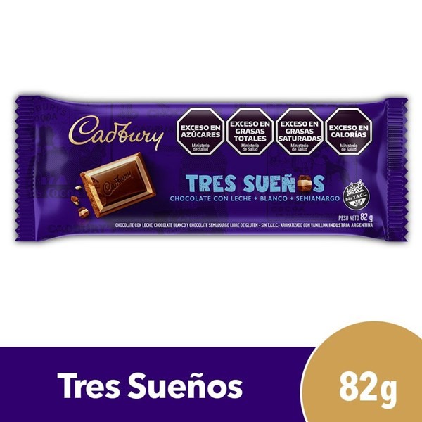 Chocolate Cadbury Tres Sueños 82 G