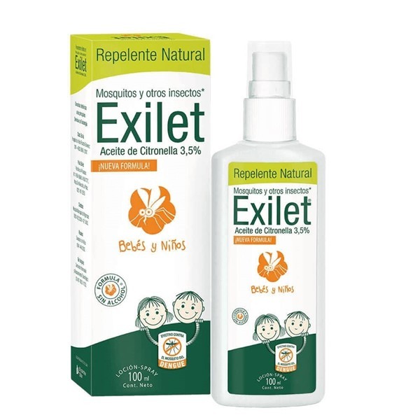 Exilet Spray Repelente Natural Bebes y Niños efectivo contra el dengue x 100 ml alt